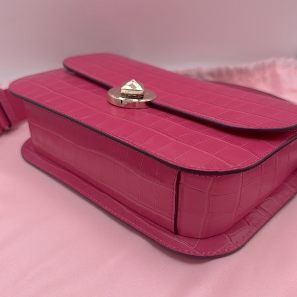 Kate Spade Audrey Flap Crossbody Croc Embossed - Picture 10 of 11